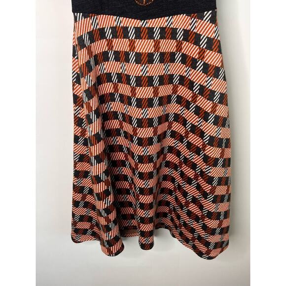 Eva Franco Plaid Embroidered Beads Halter Knee Length A-Line Dress Womens Size 4 - Picture 4 of 11